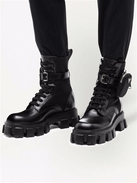 prada camo boots|prada monolith ankle boots.